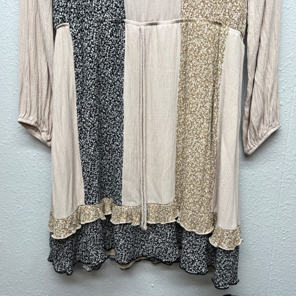 143 Story by Lineup Puff Sleeve Dress Womens 3XL Garden Cottagecore Patchwork - Picture 5 of 13